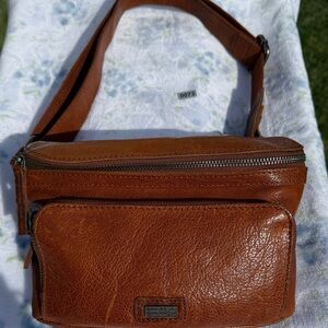 Brown Leather Belt Bag
